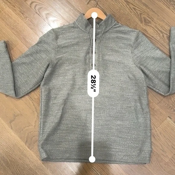 Marine Layer heathered gray Clayton pullover L coastal nautical y2k b23